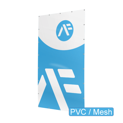 Banner Transparent Hochformat PVC Mesh 1