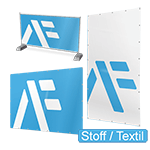 Transparente Banner Stoff Textil klein 1
