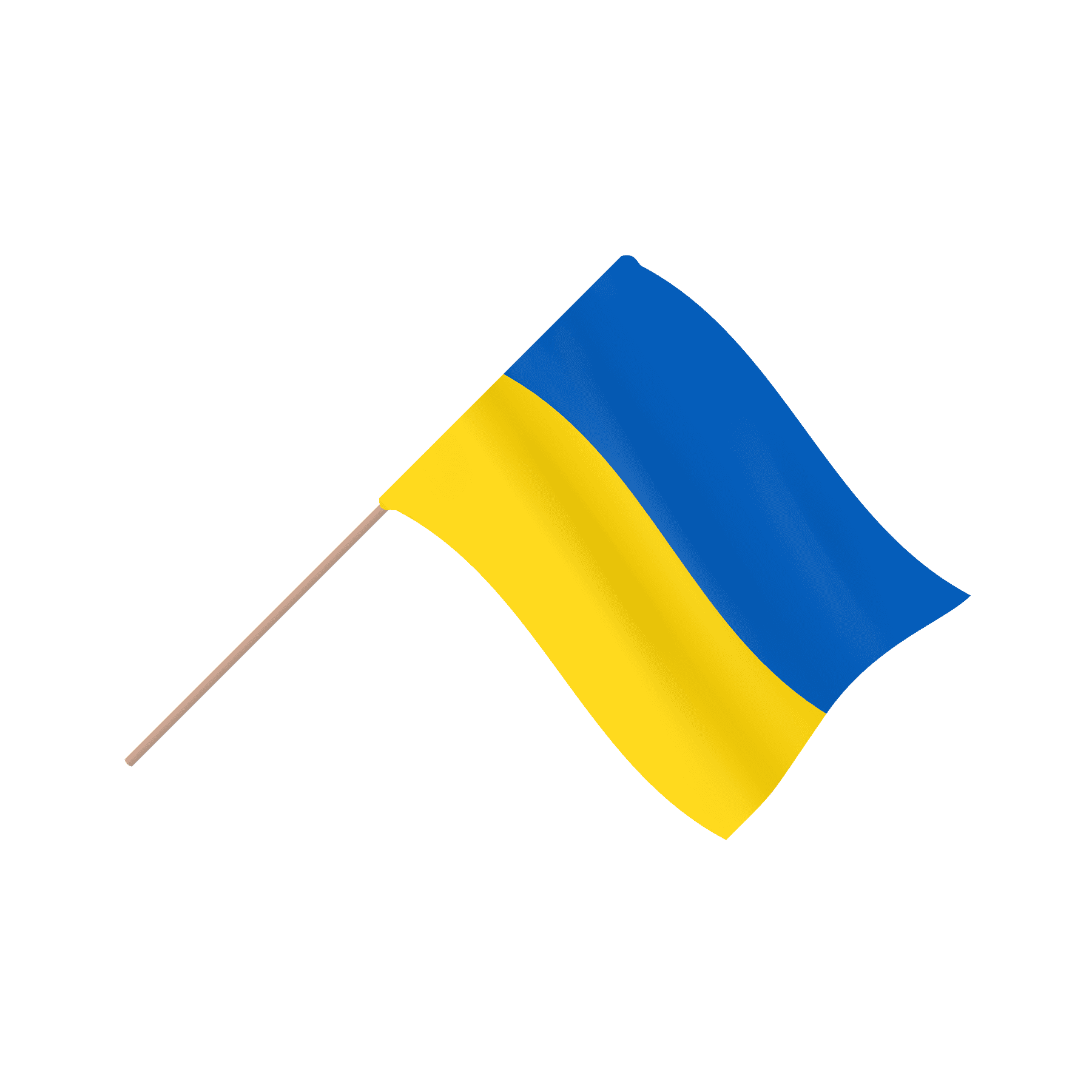 Ukraine-Fahne | Schwenkfahne