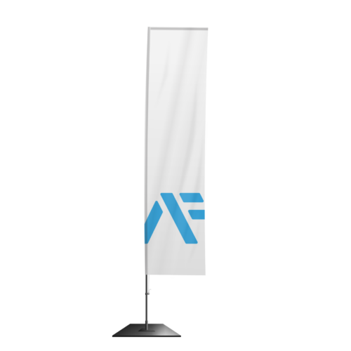 Square Flag Logo weiss
