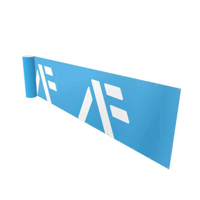 Endlosvlies Logo blau